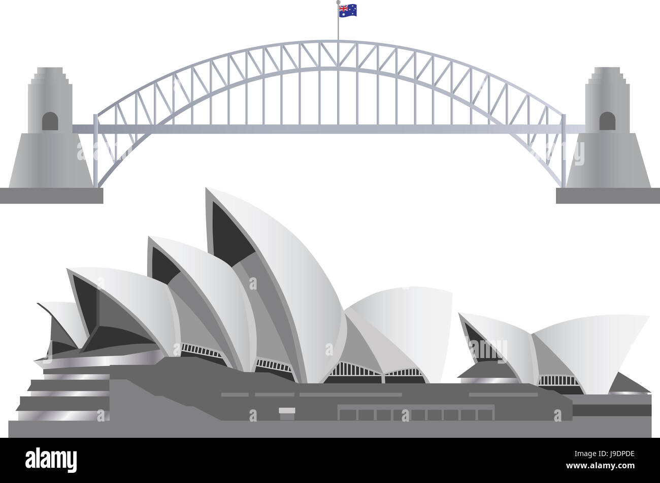 Australia, opera, bandiera, outback, paese, struttura, casa, costruendo, viaggi Foto Stock