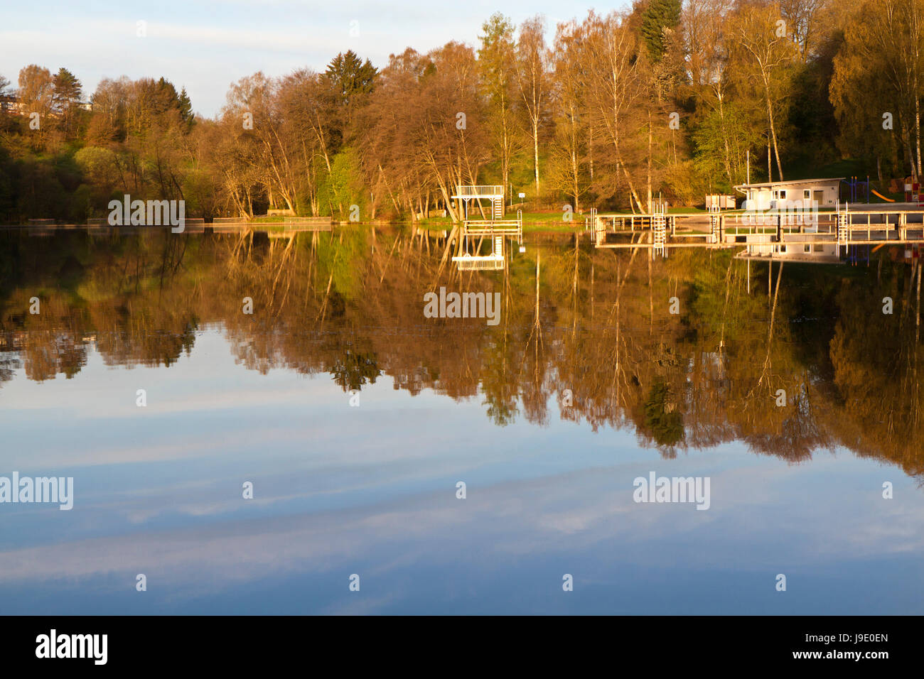 La Baviera, il lago per la balneazione, acqua fresca, lago, acque interne, acqua, pubblico Foto Stock