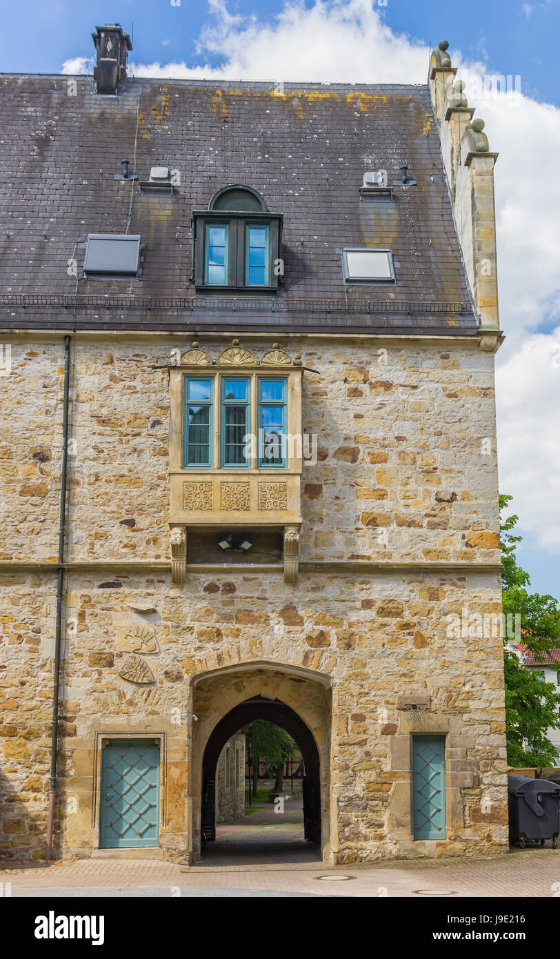 Cancello di ingresso del Stadthagen castello in Germania Foto Stock