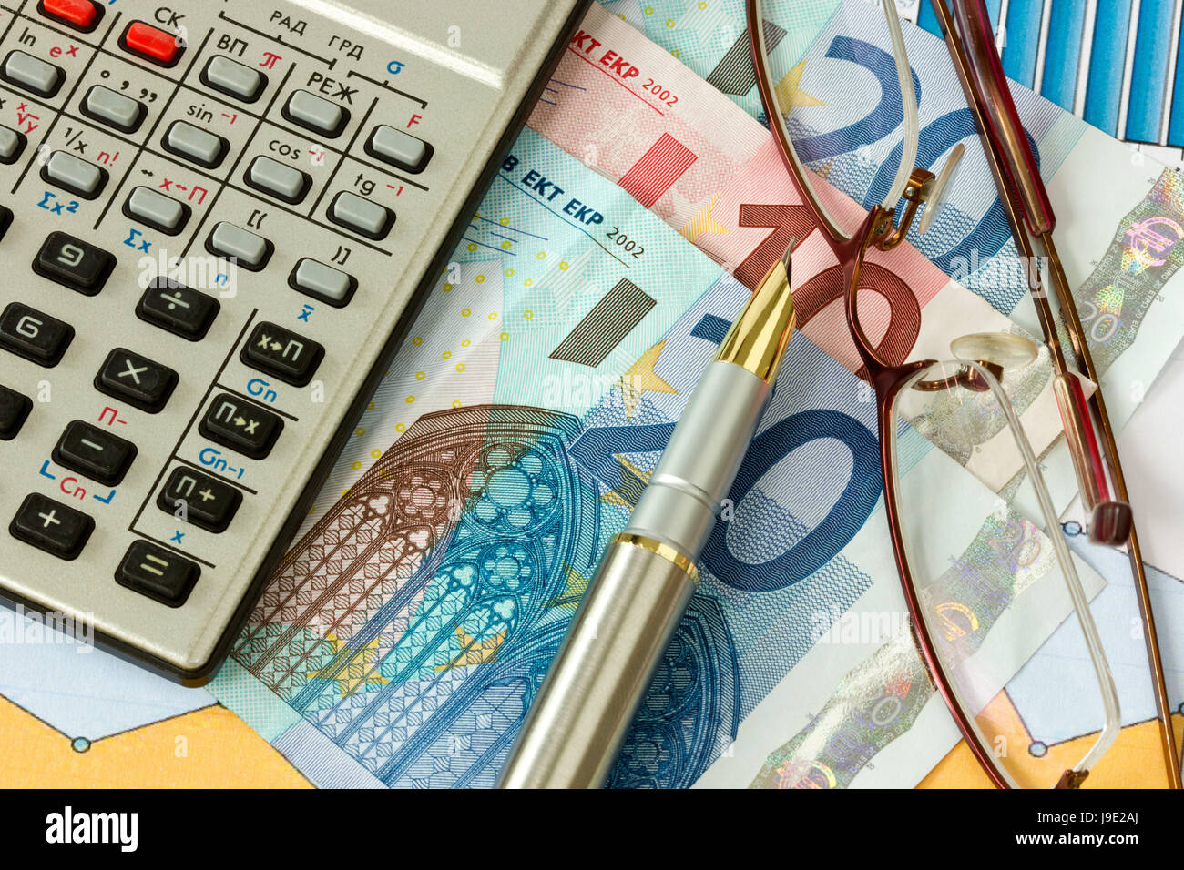 La valuta euro, rapporti aziendali, trattare, transazione aziendale, business Foto Stock