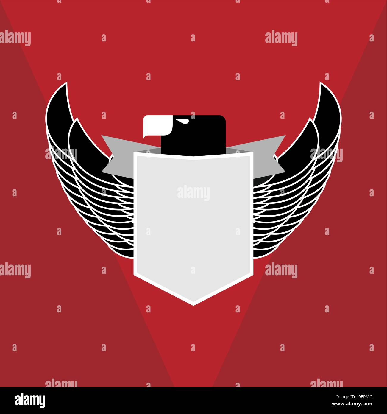 Emblema militare eagle Illustrazione Vettoriale