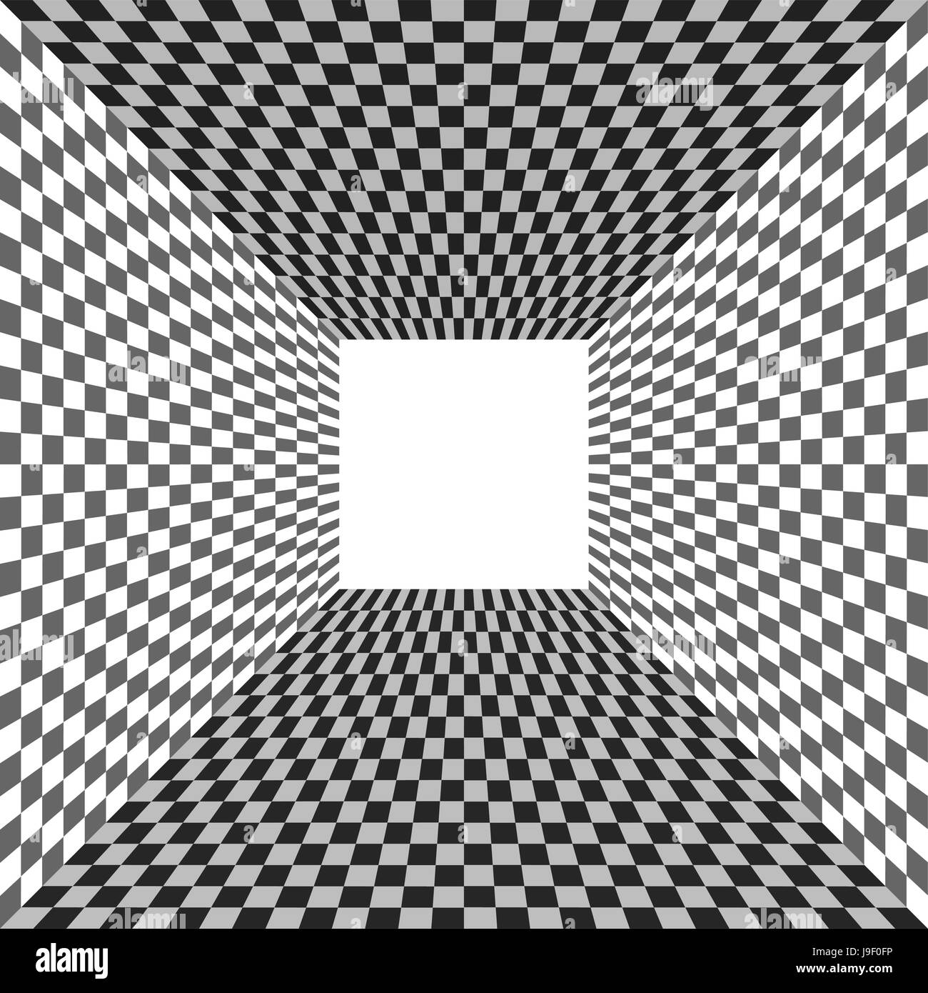 Vista. Camera profonda. Abstract background. Illustrazione Vettoriale