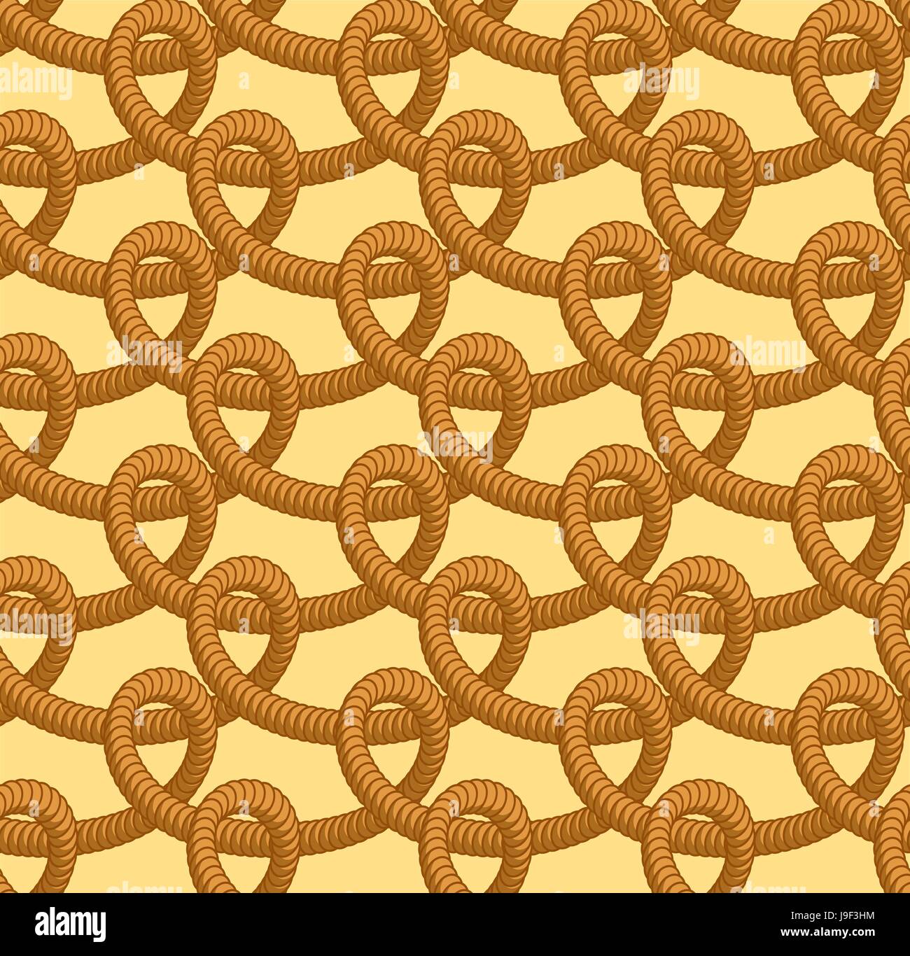 Corda di loop seamless pattern. Corda spessa ornamento. Zig-zag di corda  intrecciata. Tessuto intrecciato texture Immagine e Vettoriale - Alamy