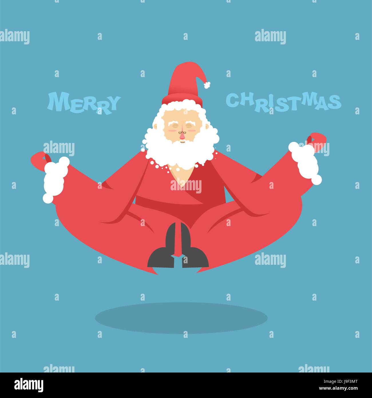 Immagini Natale Yoga.Santa Claus Yoga Il Natale Di Yoga Santa Yogi Medita Impegnato Nel Natale Lo Yoga Enlightenment E Santa Claus Illuminazione Di Natale Immagine E Vettoriale Alamy