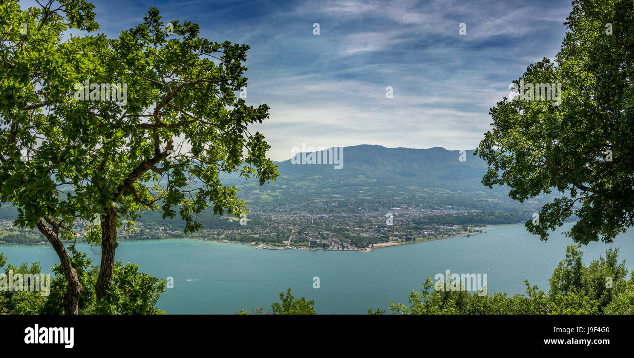 Lago du Bourget. Alta Savoia. Francia Foto Stock