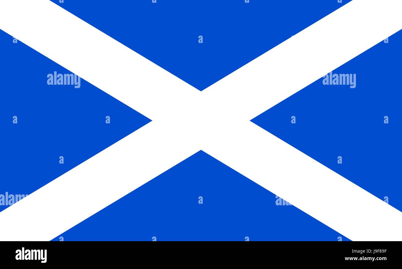 Bandiera della Scozia Illustrazione Vettoriale