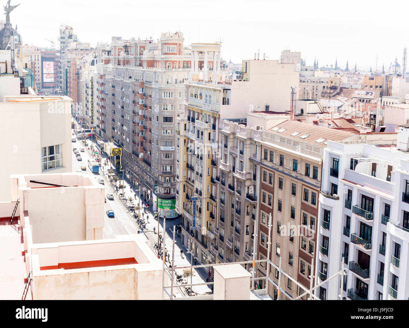 Meraviglie di architettura di Madrid al loro meglio nelle prime ore del mattino Foto Stock