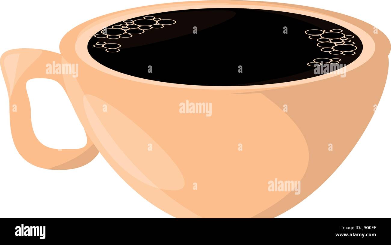 Una deliziosa tazza di caffè Illustrazione Vettoriale