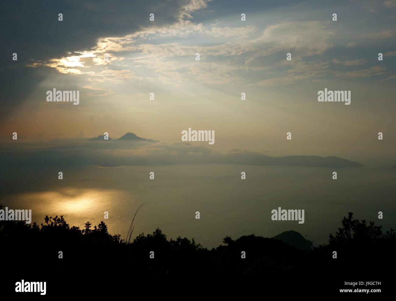 Vista dal figlio Tra, Da Nang, Vietnam Foto Stock