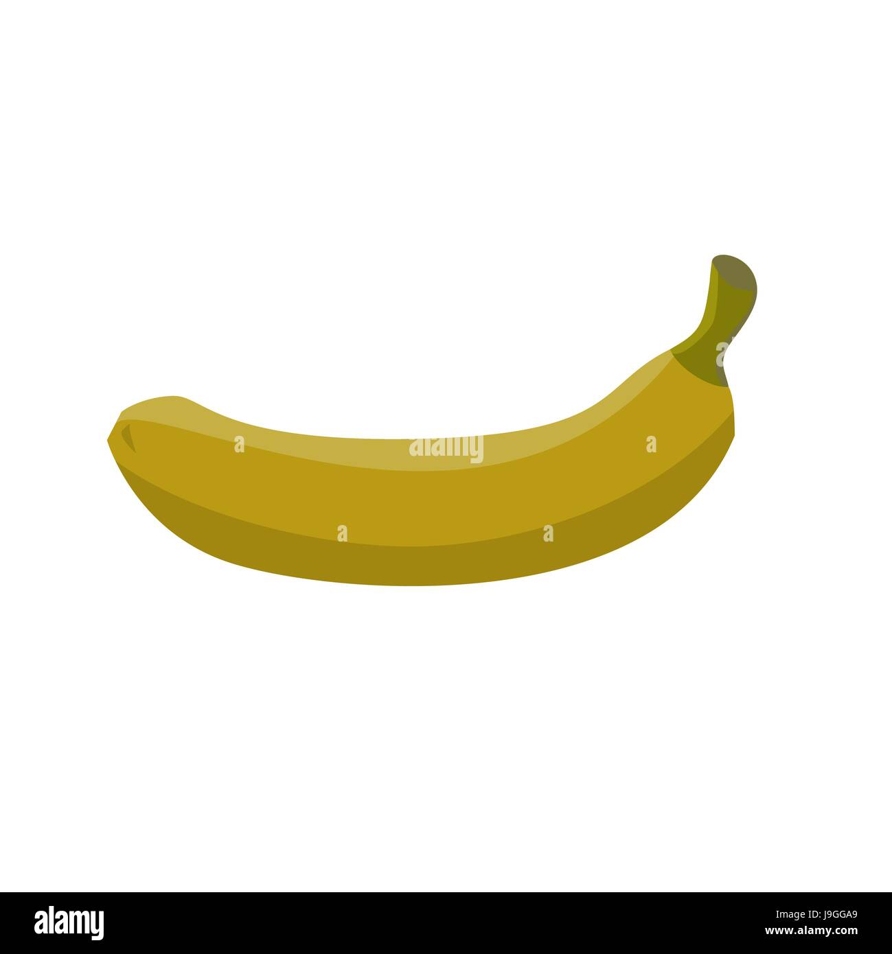 Banana marcia il giorno 1. Decaduta a frutto giallo. Vecchio rovinato feto Illustrazione Vettoriale