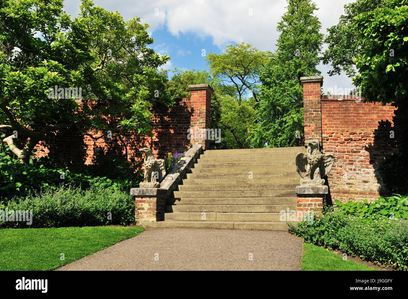 Fasi di Waterlow Park e Giardini, North London REGNO UNITO Foto Stock