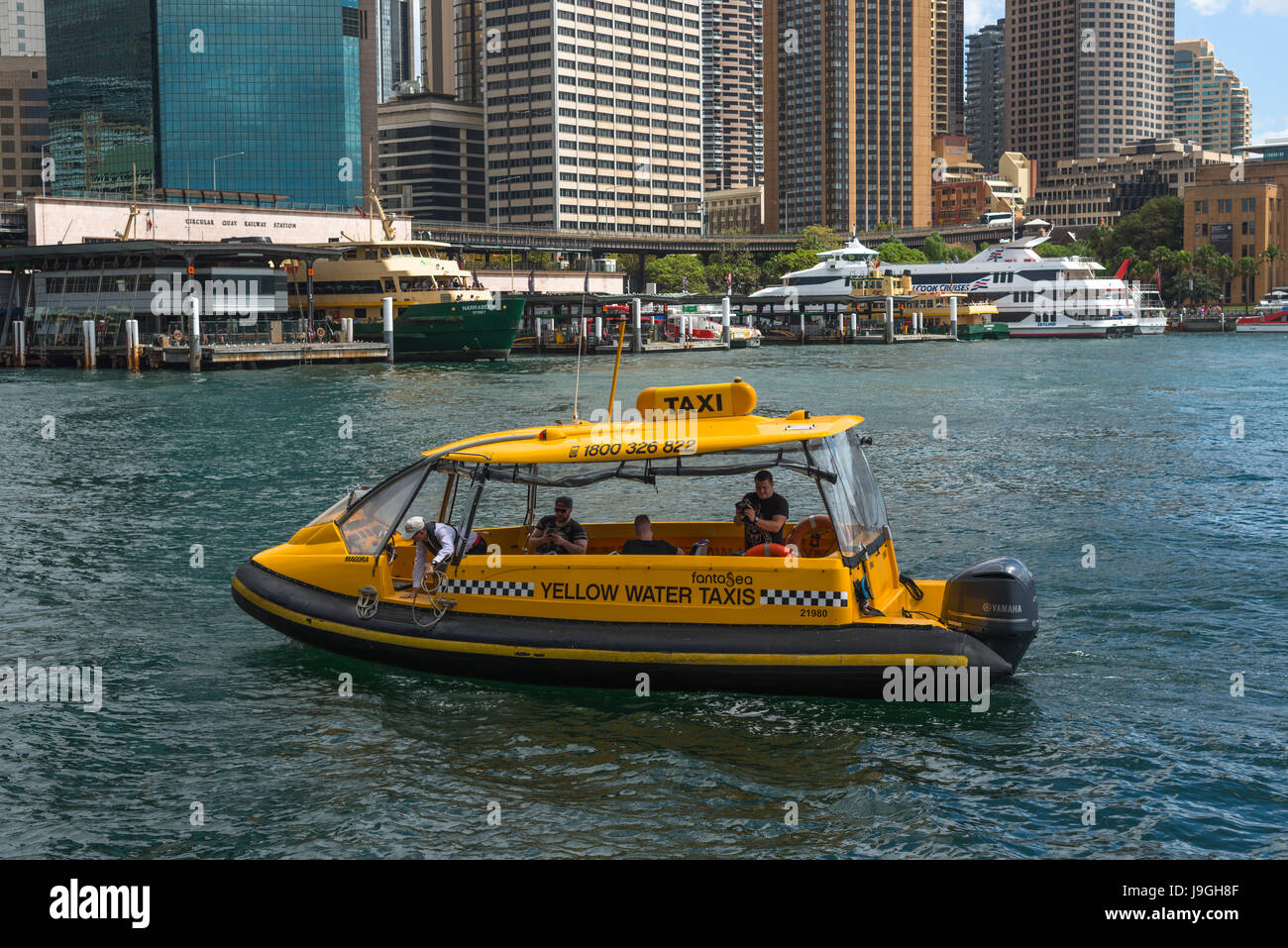 Il taxi acqueo a chiave circolare, Sydney, Australia Foto Stock