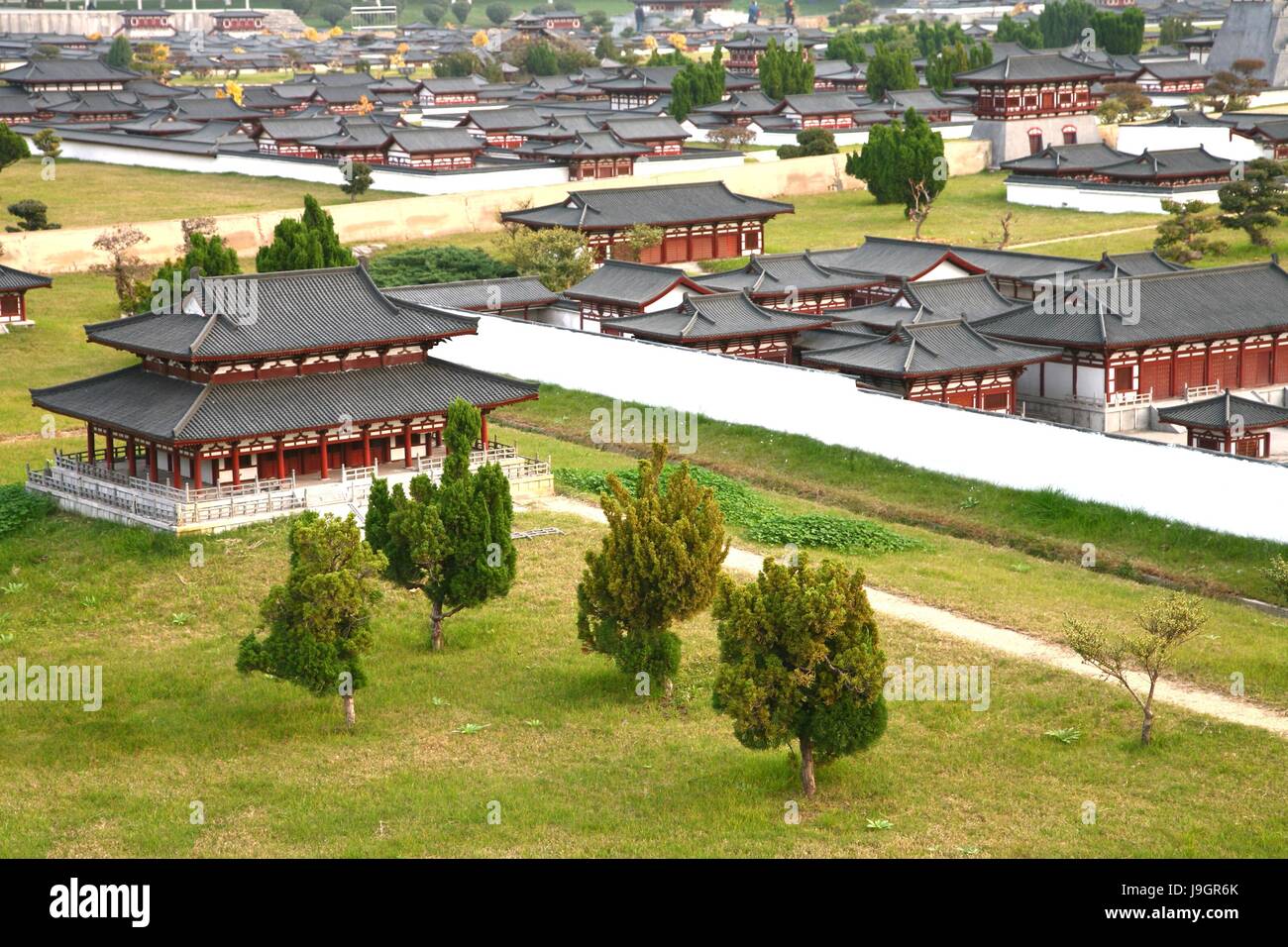 Il mini-città vecchia in Daming Palace è stato il palazzo imperiale complesso della Dinastia Tang, Xian Cina Foto Stock