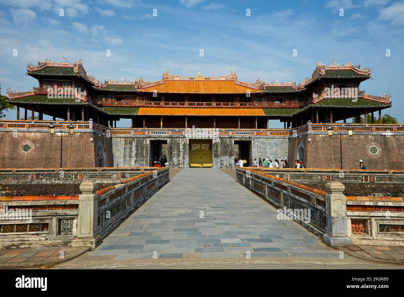 Ong Gateway Mon a storica Hue Citadel (Città Imperiale), tonalità North Central Coast, Vietnam Foto Stock