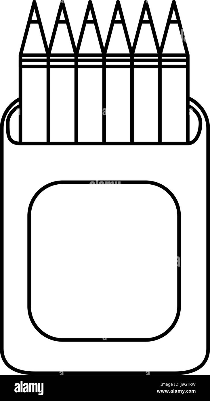 Matita icona colori Illustrazione Vettoriale