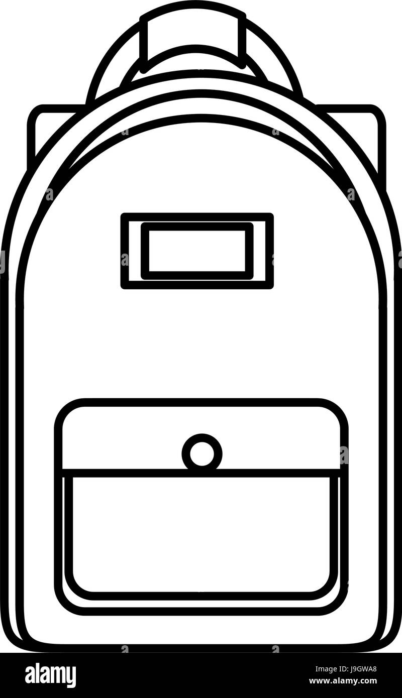 Zaino borsa scuola Illustrazione Vettoriale