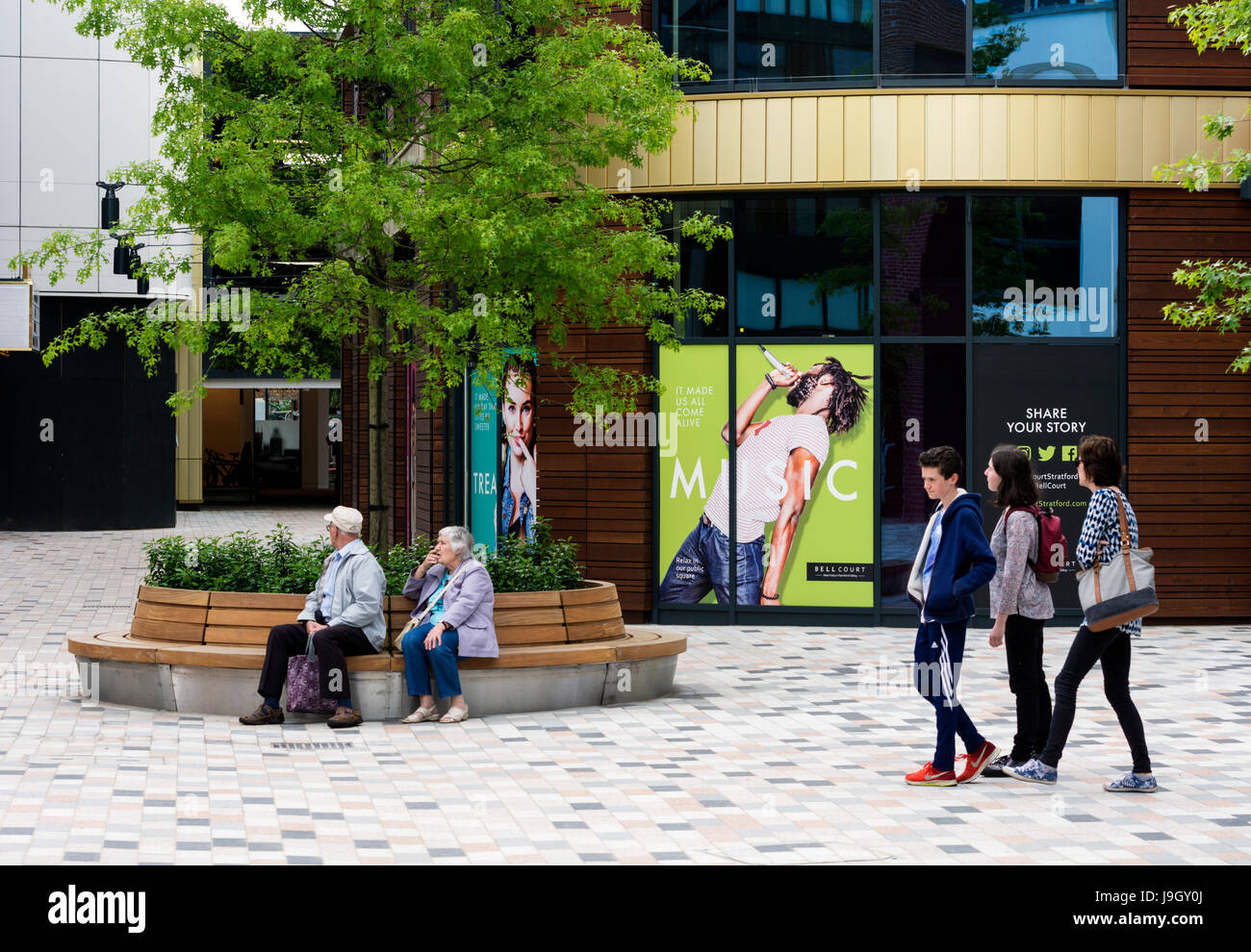 Corte Campana, Stratford-upon-Avon, Warwickshire, Inghilterra, Regno Unito Foto Stock