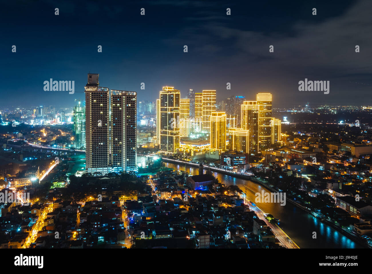 Makati skyline della città Foto Stock