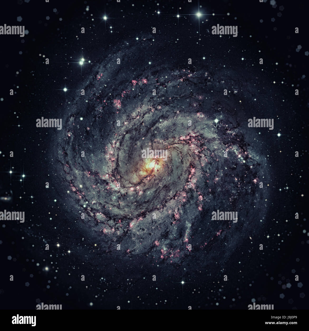 Messier 83, Southern girandola galassia M83 o NGC 5236 è un impedito galassia a spirale nella costellazione Hydra. Gli elementi di questa immagine fornita dalla NASA. Foto Stock