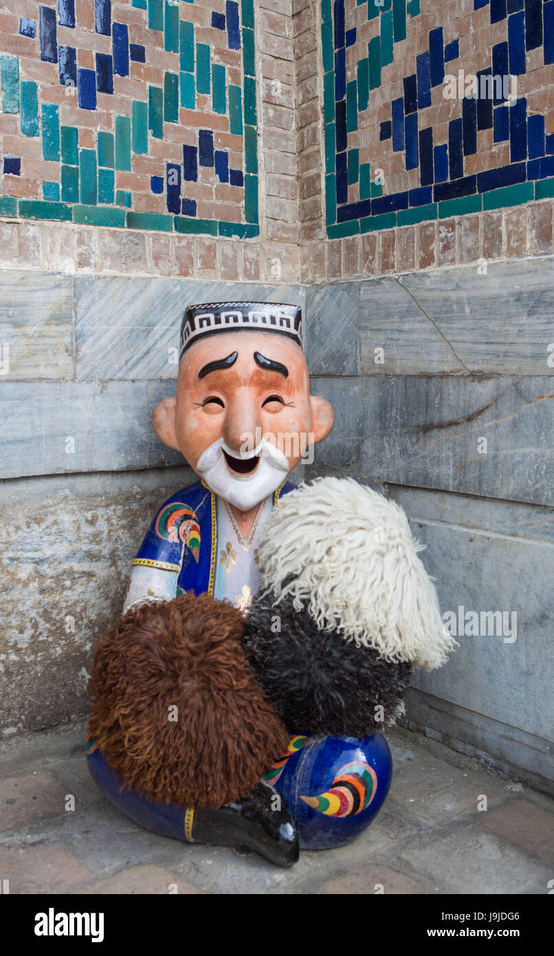 Uzbekistan, Città di Samarcanda, artigianato locale Foto Stock