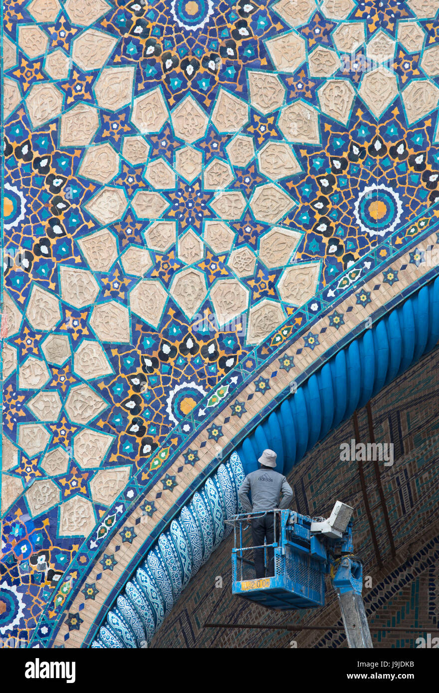 Uzbekistan, Città di Samarcanda, Ulug Begh Madrasa Foto Stock