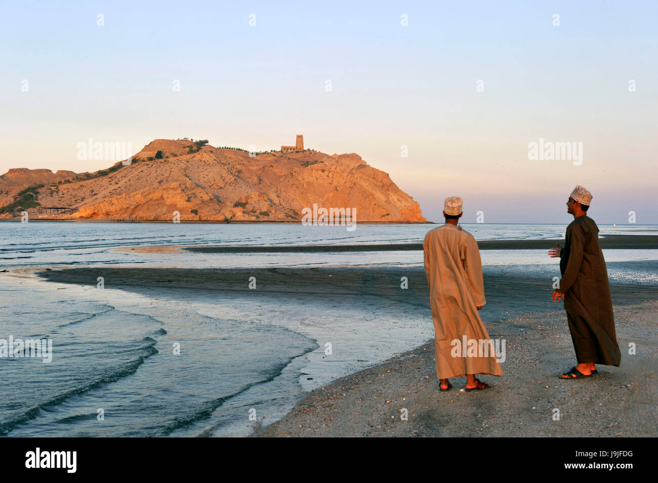 Oman, Al-Batinah, Sawadi Beach Foto Stock