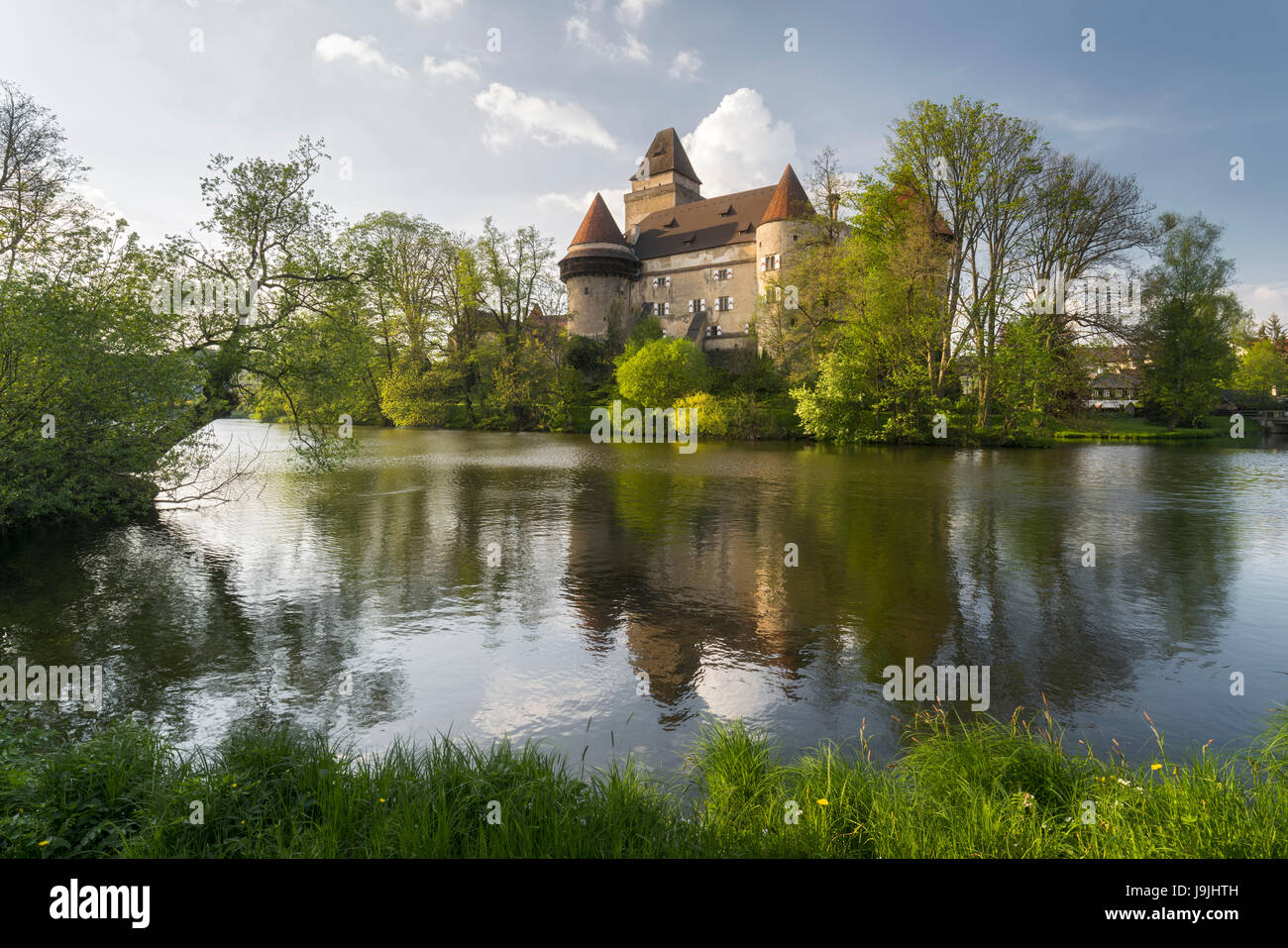 Castello Heidenreichstein, Hofwehrteich, Waldviertel (foresta trimestre), Austria Inferiore, Austria Foto Stock