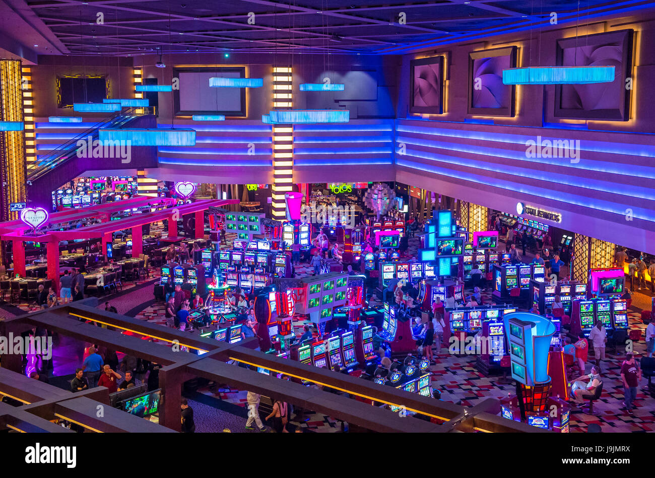 L'interno del Planet Hollywood hotel e casinò di Las Vegas. Foto Stock