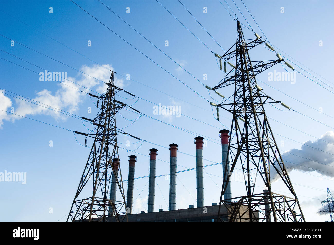 Stazione, blue, Torre grande, grande, enorme, extreme, potente, imponente, Foto Stock