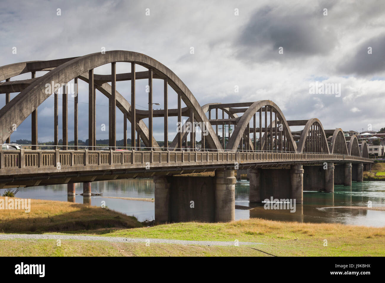 Nuova Zelanda, Isola del Sud, Otago, Balclutha, il ponte Balclutha Foto Stock