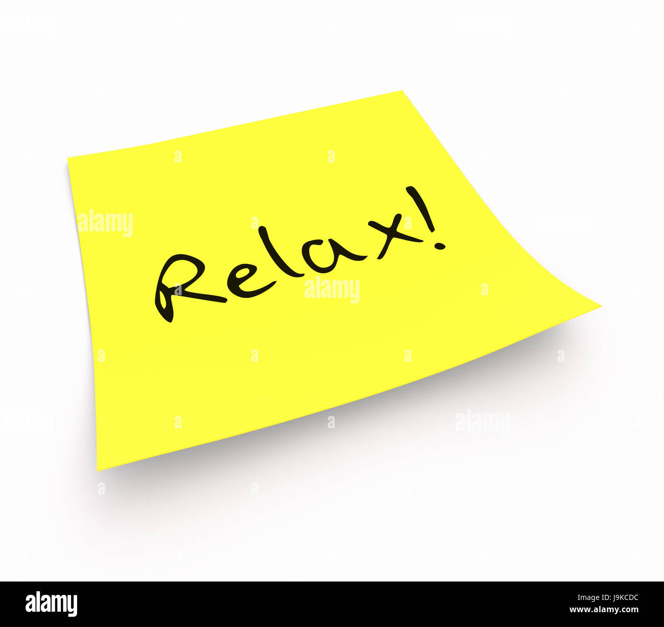 Promemoria - relax !!! Foto Stock
