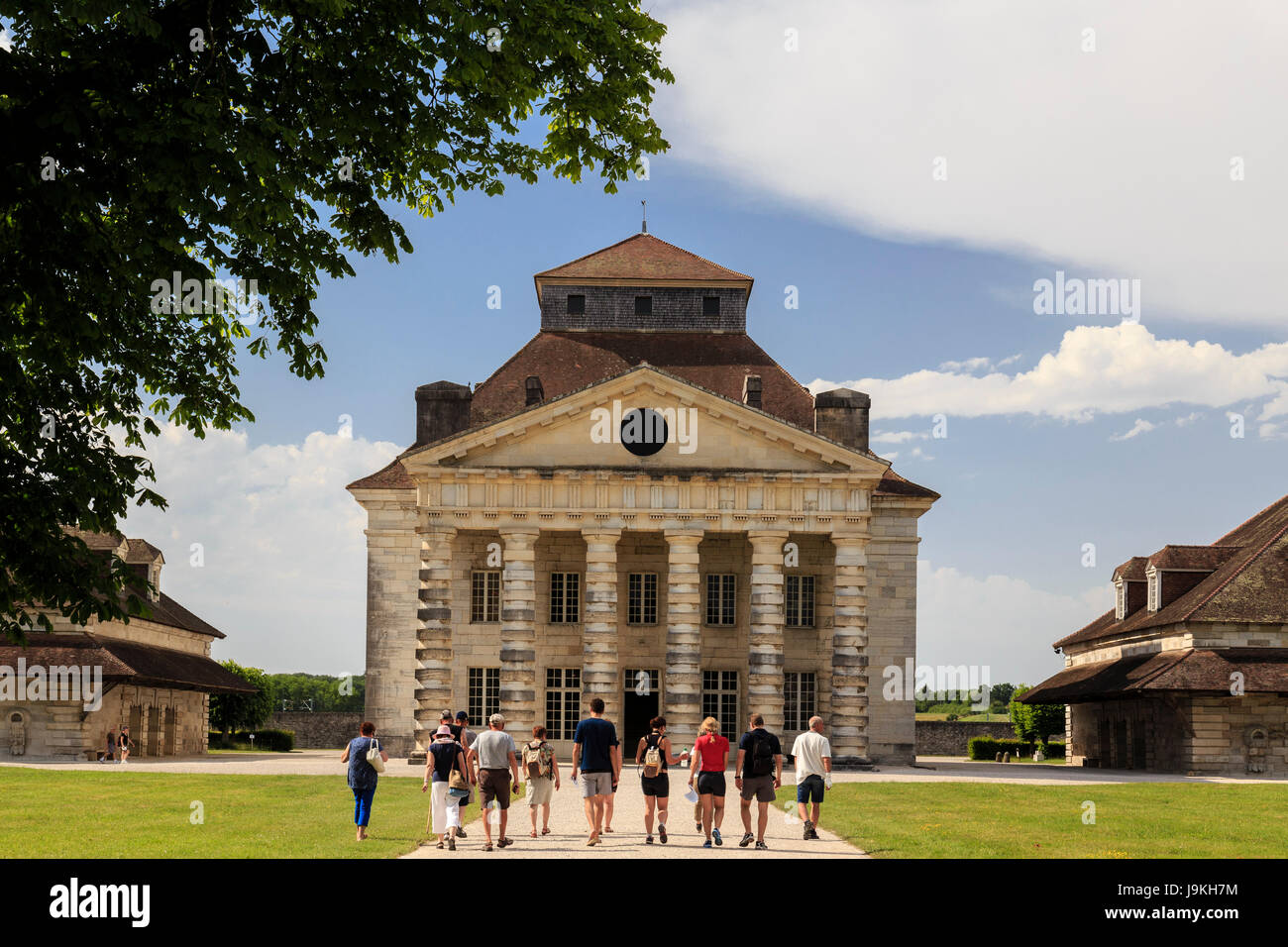 Francia, Doubs, Arc et Senans, Saline Reali di Arc et Senans, classificato come patrimonio mondiale dall'UNESCO, la casa del direttore Foto Stock