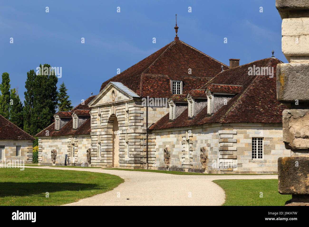 Francia, Doubs, Arc et Senans, Saline Reali di Arc et Senans, classificato come patrimonio mondiale dall' UNESCO Foto Stock