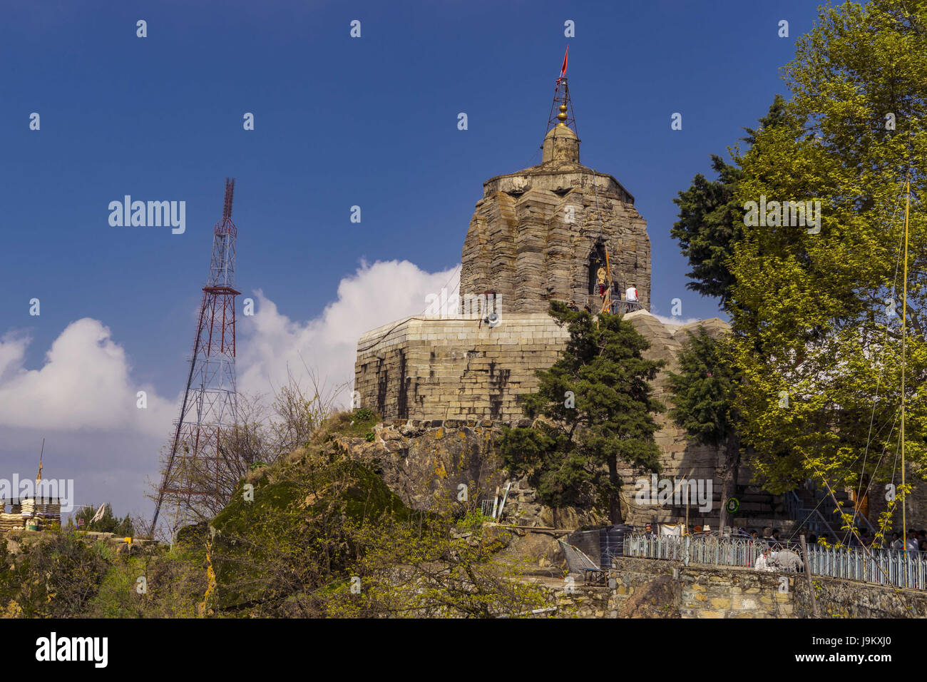 Shankaracharya tempio, Srinagar Kashmir, India, Asia Foto Stock