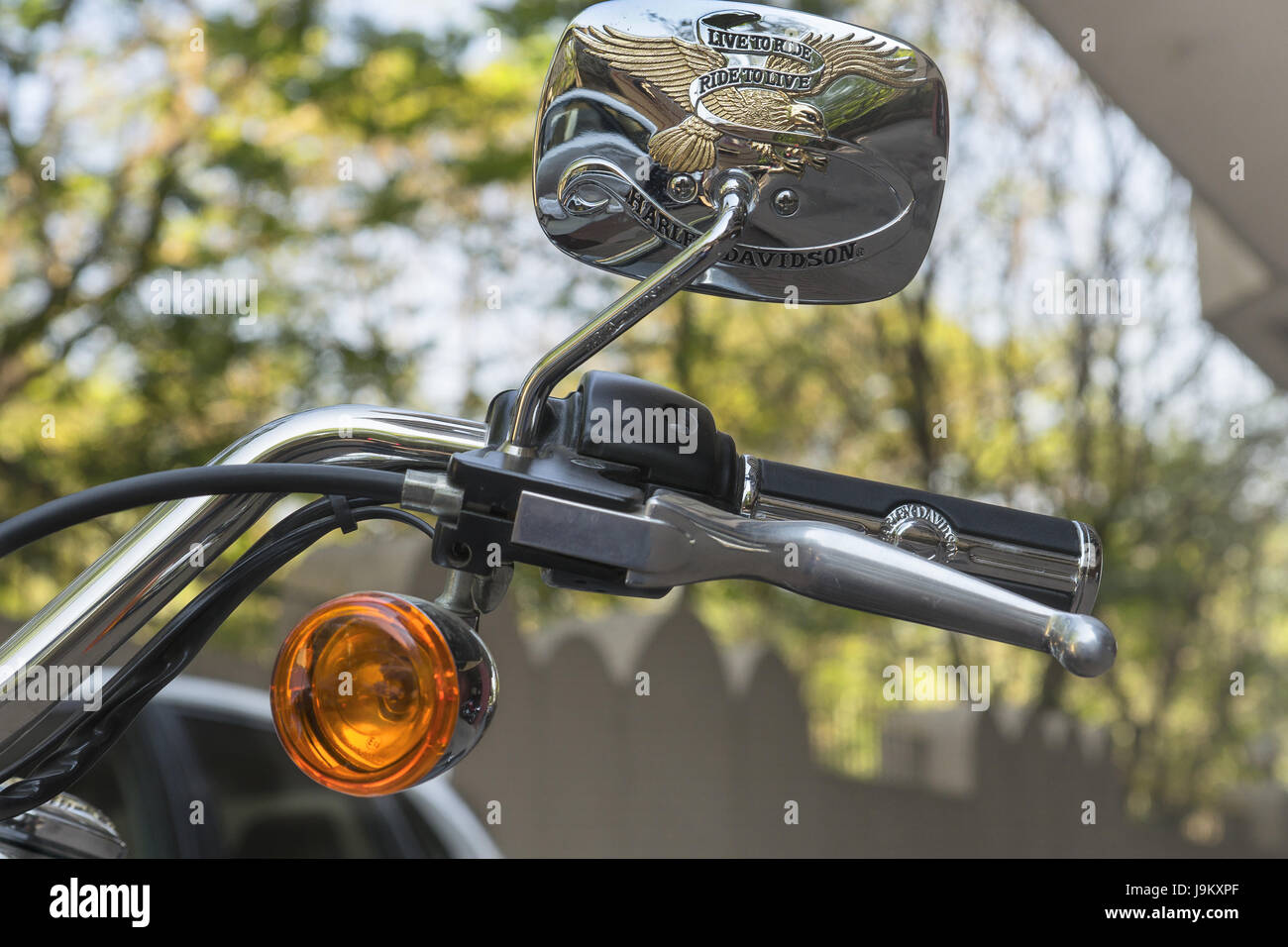 Harley Davidson Moto, India, Asia Foto Stock