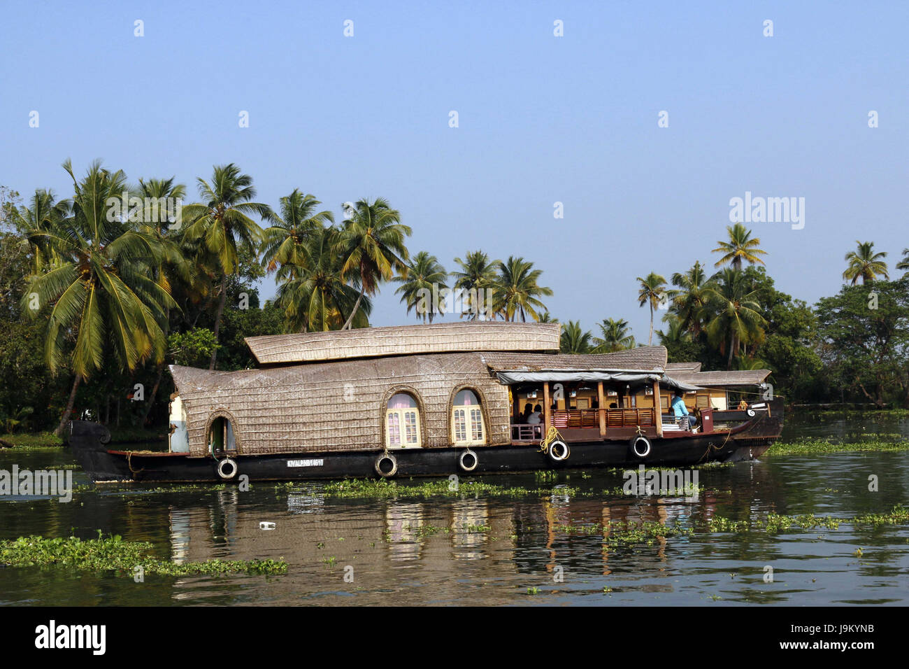 Houseboat, alleppey, Kerala, India, Asia Foto Stock