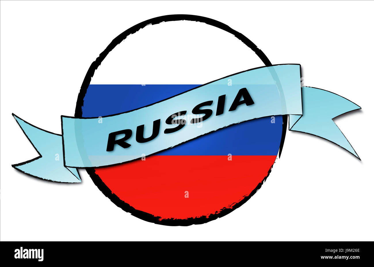 La Russia sovietica, Mosca, bandiera, viaggio, pulsante, banner, paese, terra, Russia, Foto Stock