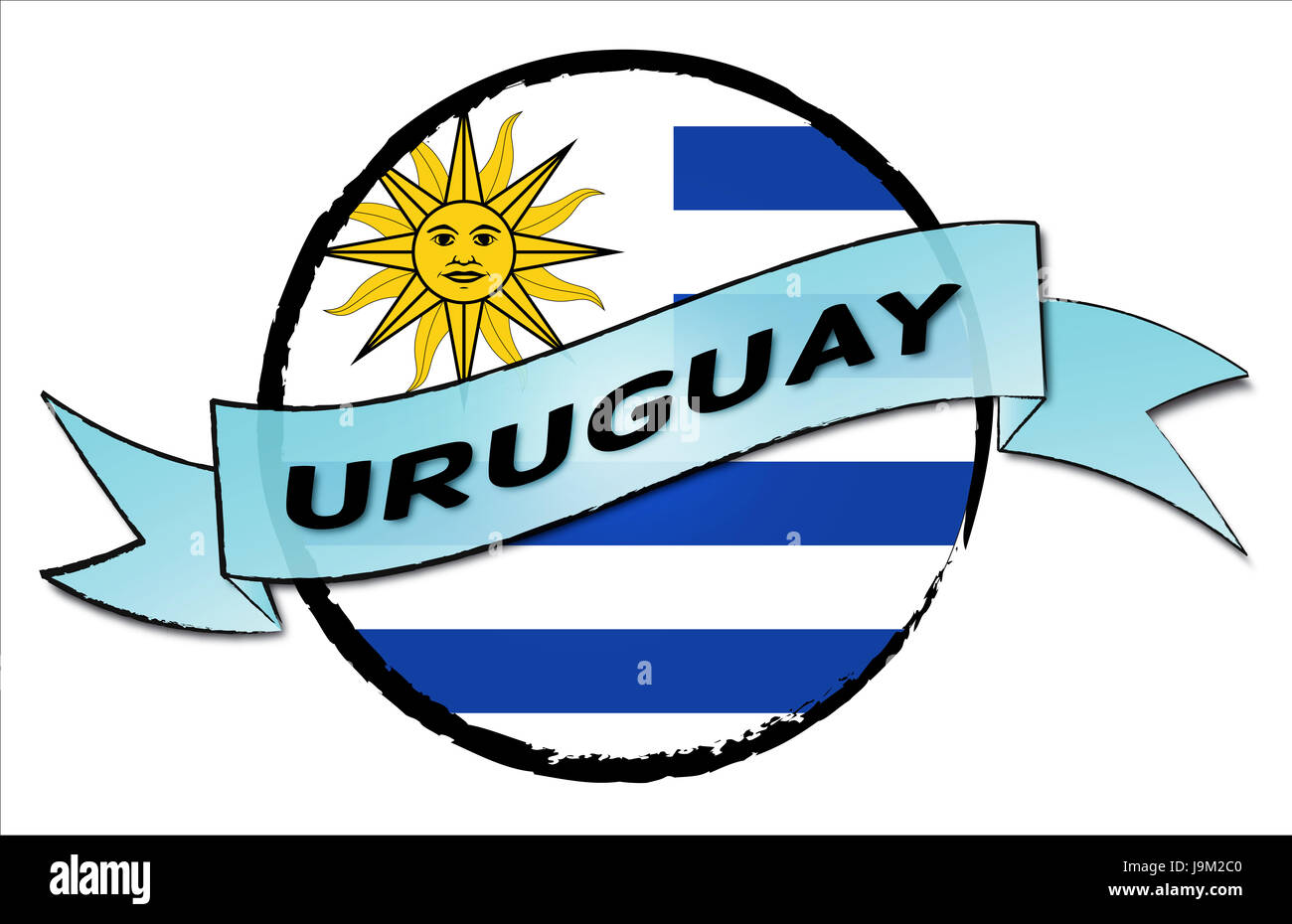America latina, Uruguay, sport, sport, calcetto, calcio, america, bandiera, viaggio, Foto Stock