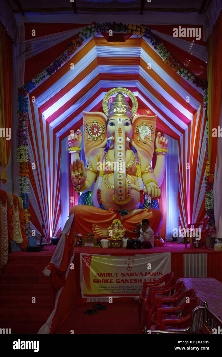 Ganesh statua, Mumbai, Maharashtra, India, Asia Foto Stock