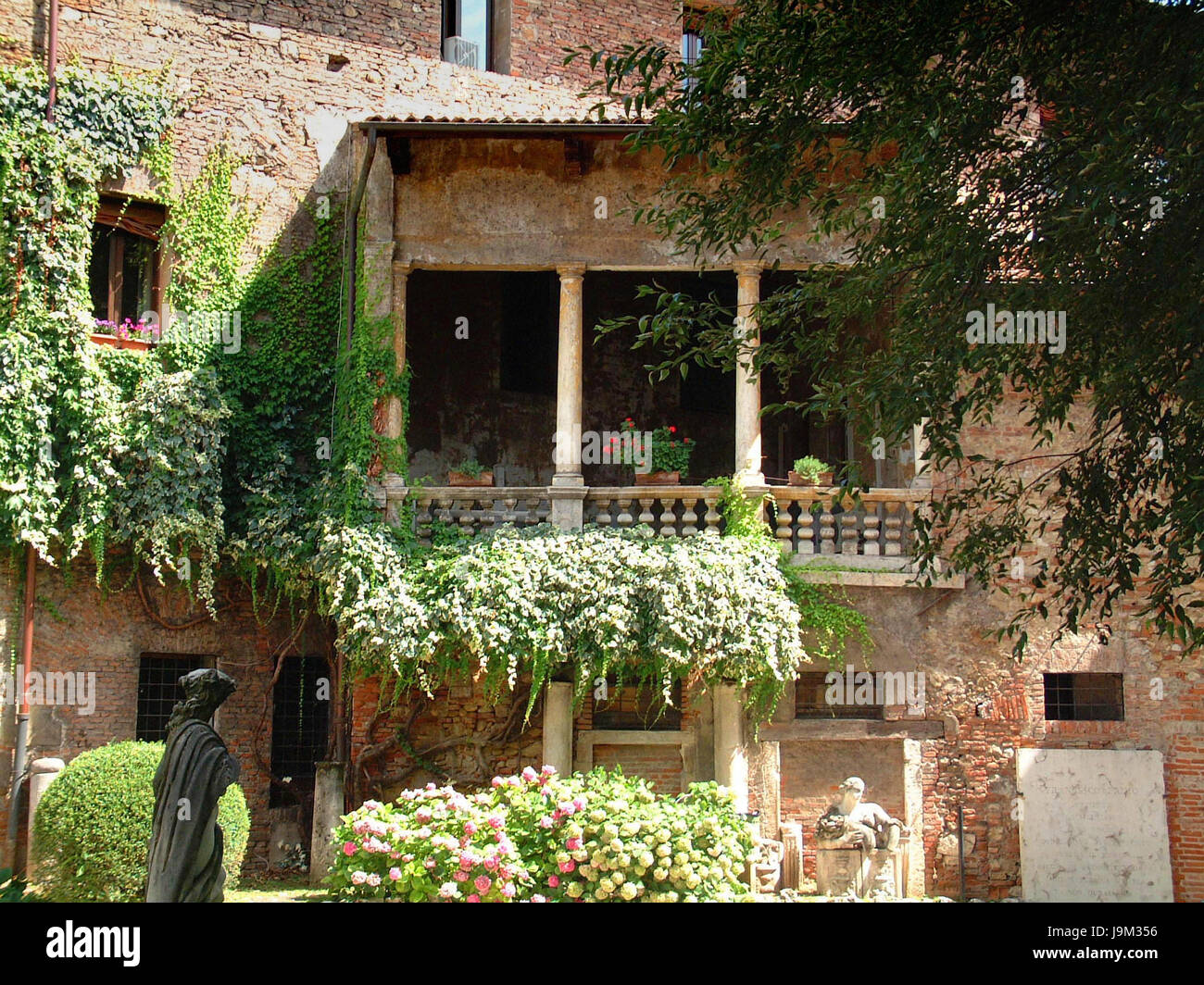 Bellissimo balcone, Vicenza, Italia Foto Stock