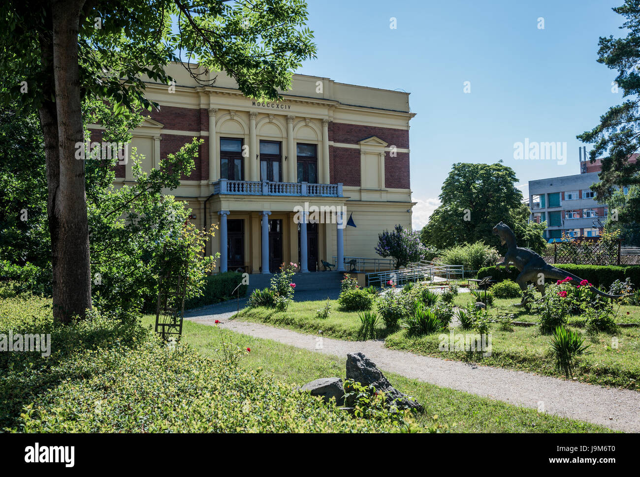 Museo di Storia Naturale (Muzeul de Istorie Naturala) su una strada Cetatii (castello o fortezza Street) a Sibiu città di Transilvania regione, Romania Foto Stock