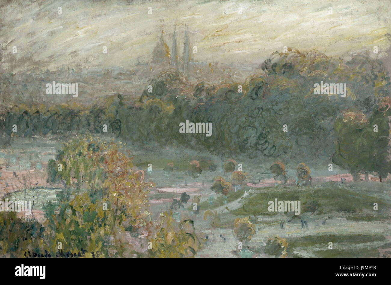 Claude Monet 1876 Les Tuileries Foto Stock