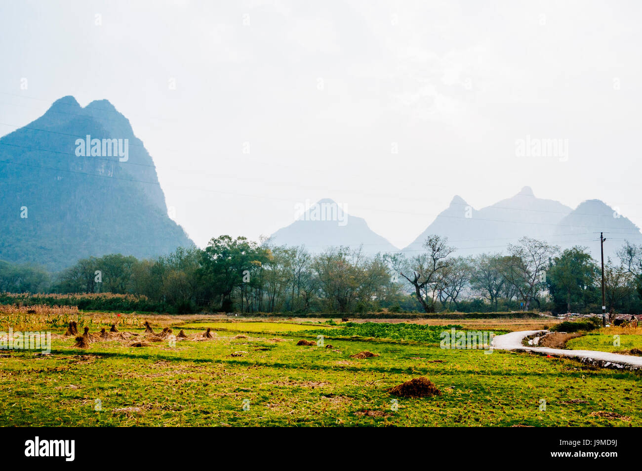 Montagne Paesaggio in autunno Foto Stock