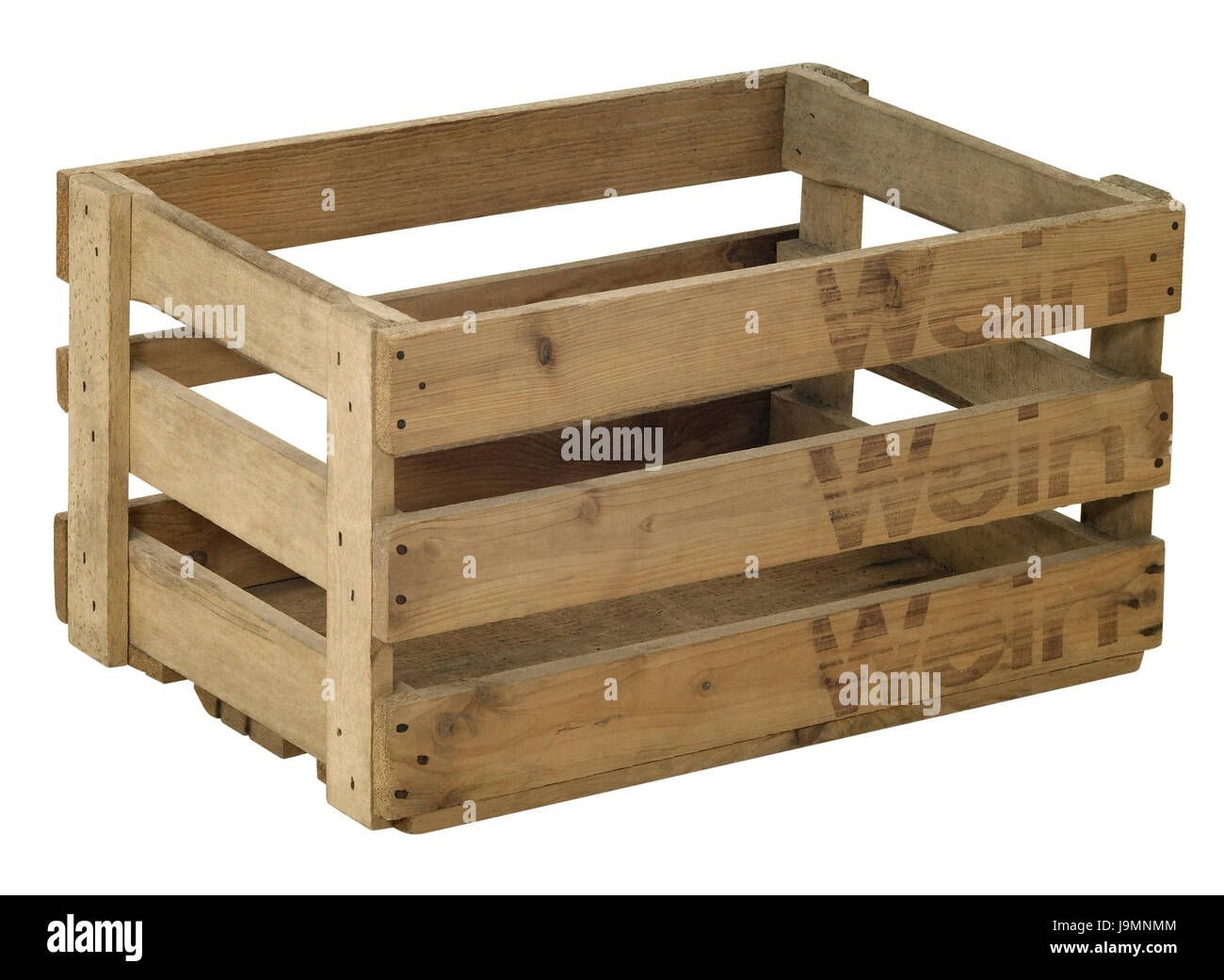 Vino in legno cassa Foto Stock
