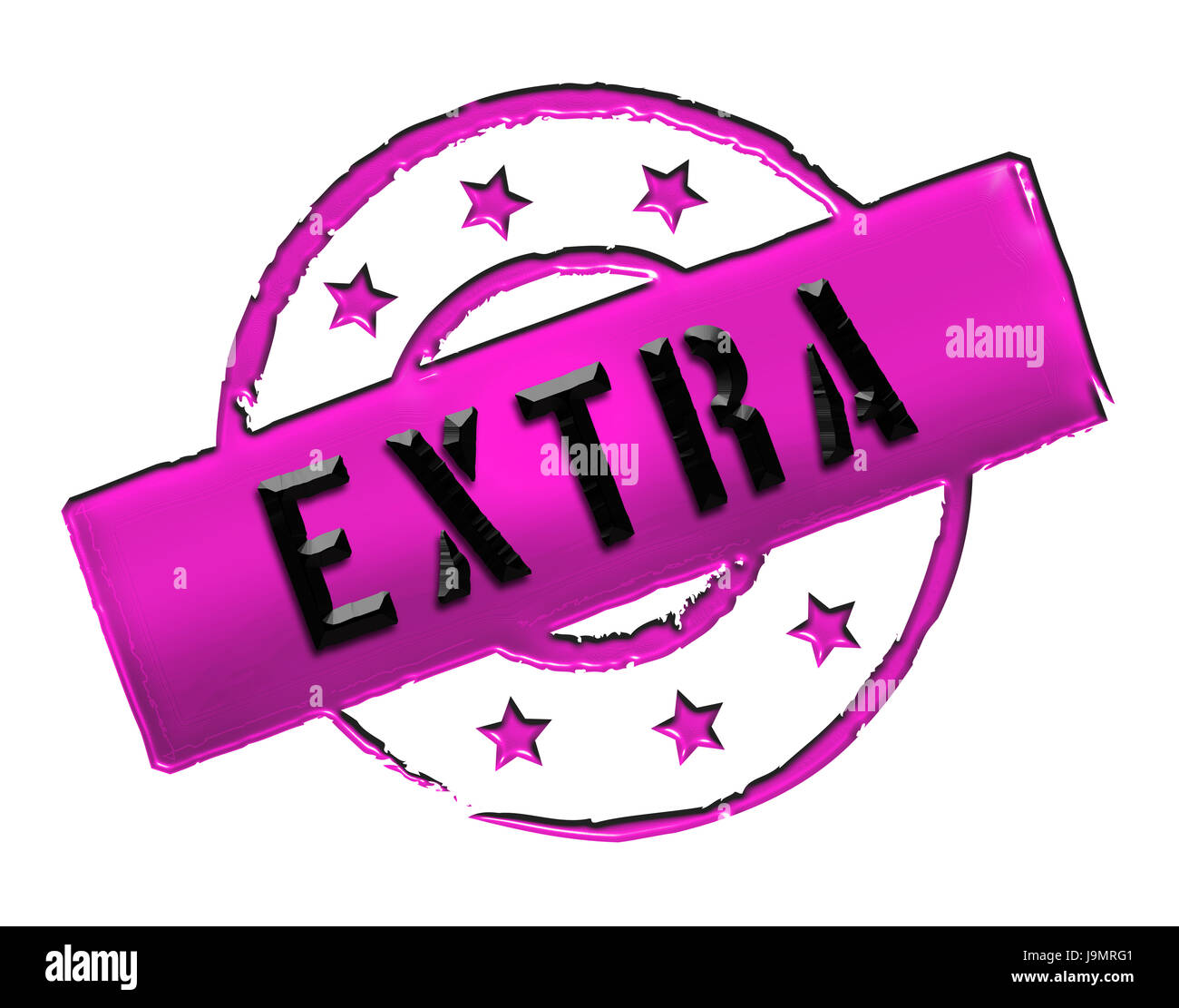 Banner, pittogramma, simbolo pittogramma, simbolo del commercio, oltre, extra, isolata, Foto Stock