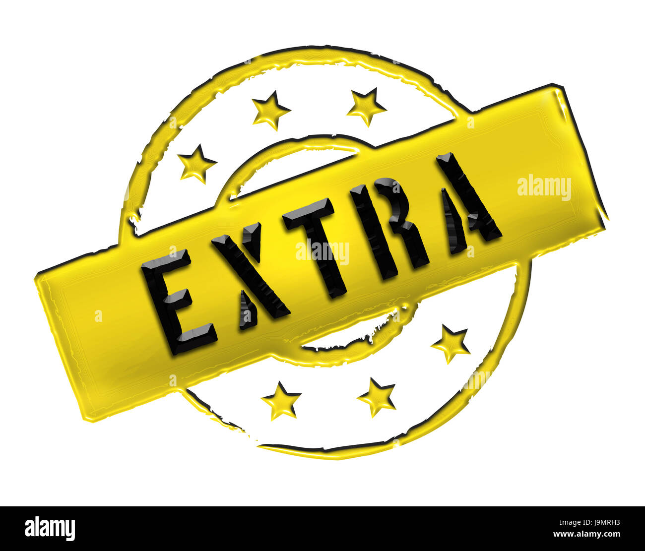 Banner, pittogramma, simbolo pittogramma, simbolo del commercio, oltre, extra, isolata, Foto Stock