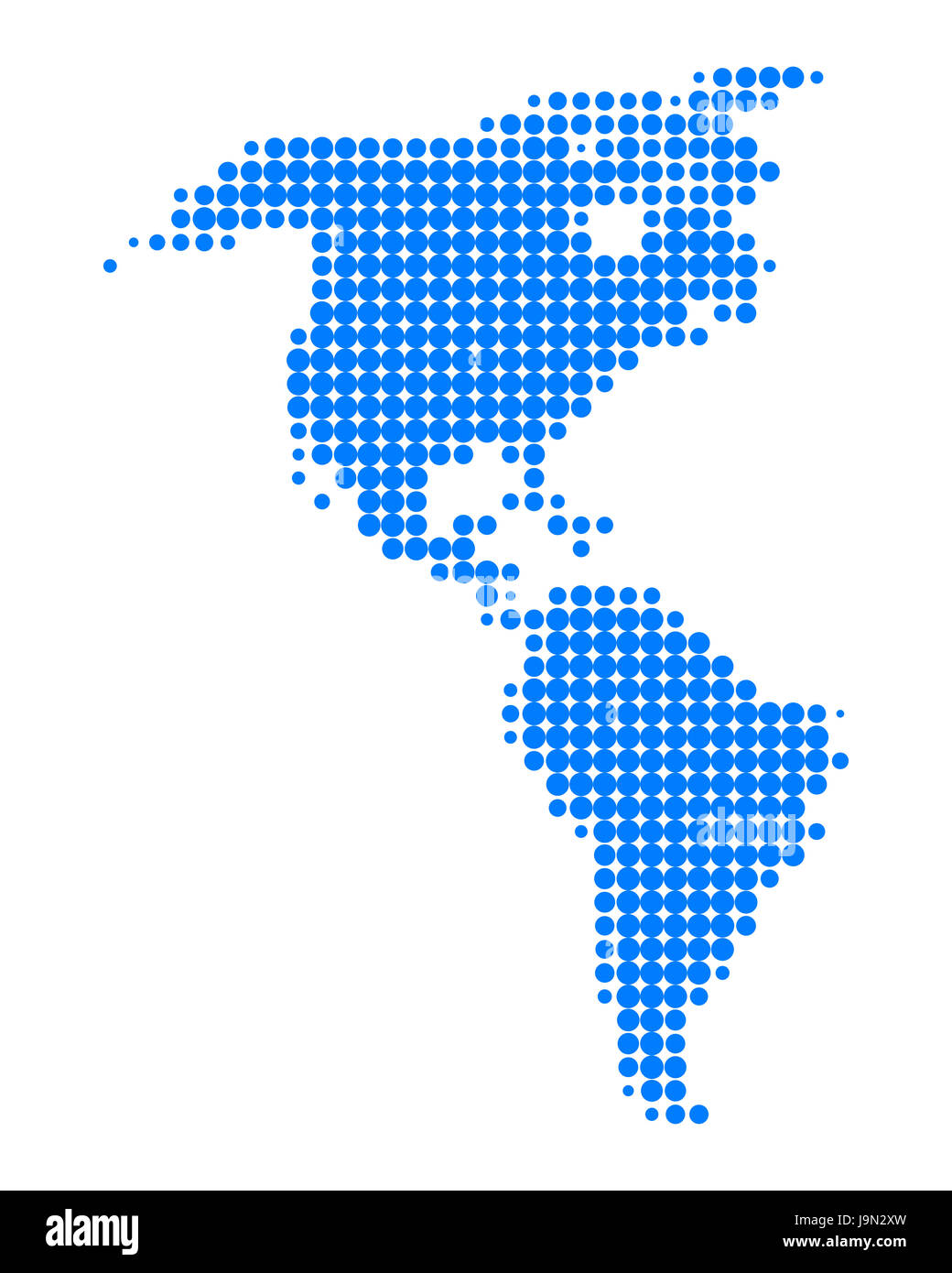 Blu, Stati Uniti d'America, America, Argentina, illustrazione, Canada, punti, Cile, cerchio, Foto Stock