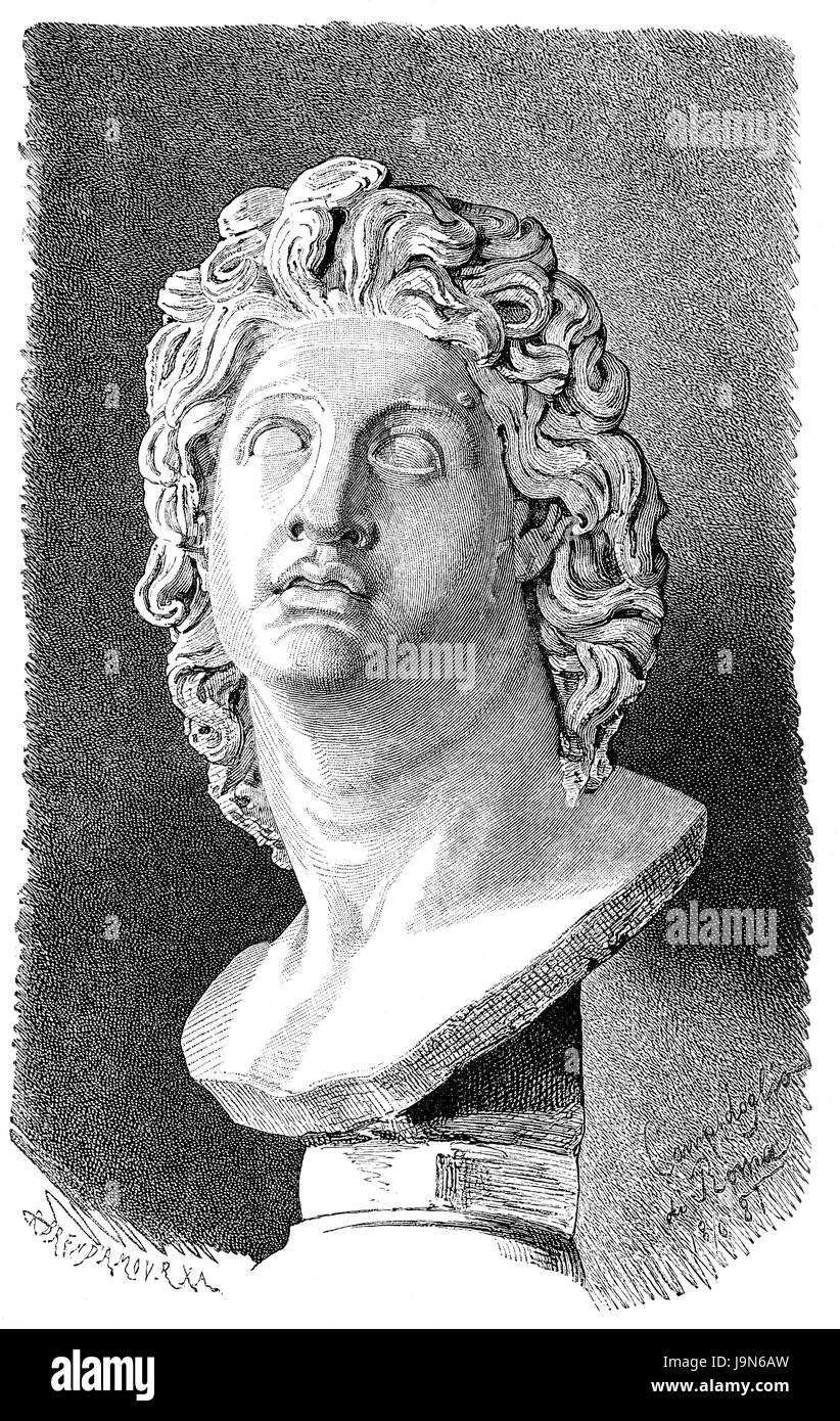 Alessandro il Grande o di Alessandro III di Macedon, 356-323 BC, re di Macedon Foto Stock