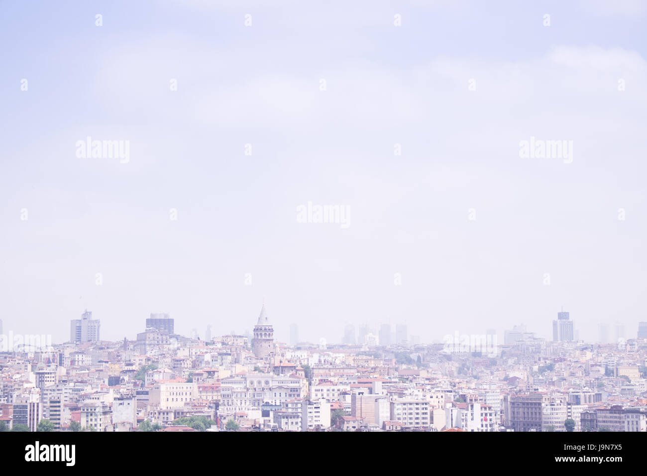 La città di Istanbul, Turchia, con copia spazio. Foto Stock