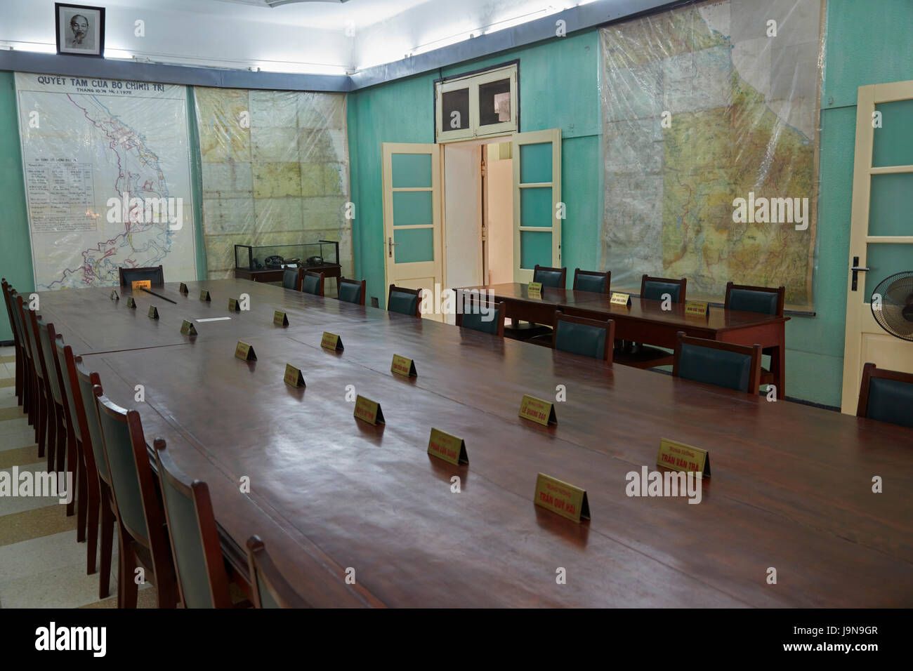 Edificio D67 bunker (Commissione militare centrale Bunker), cittadella imperiale di Thang Long (Patrimonio Mondiale dell'UNESCO), Hanoi, Vietnam Foto Stock